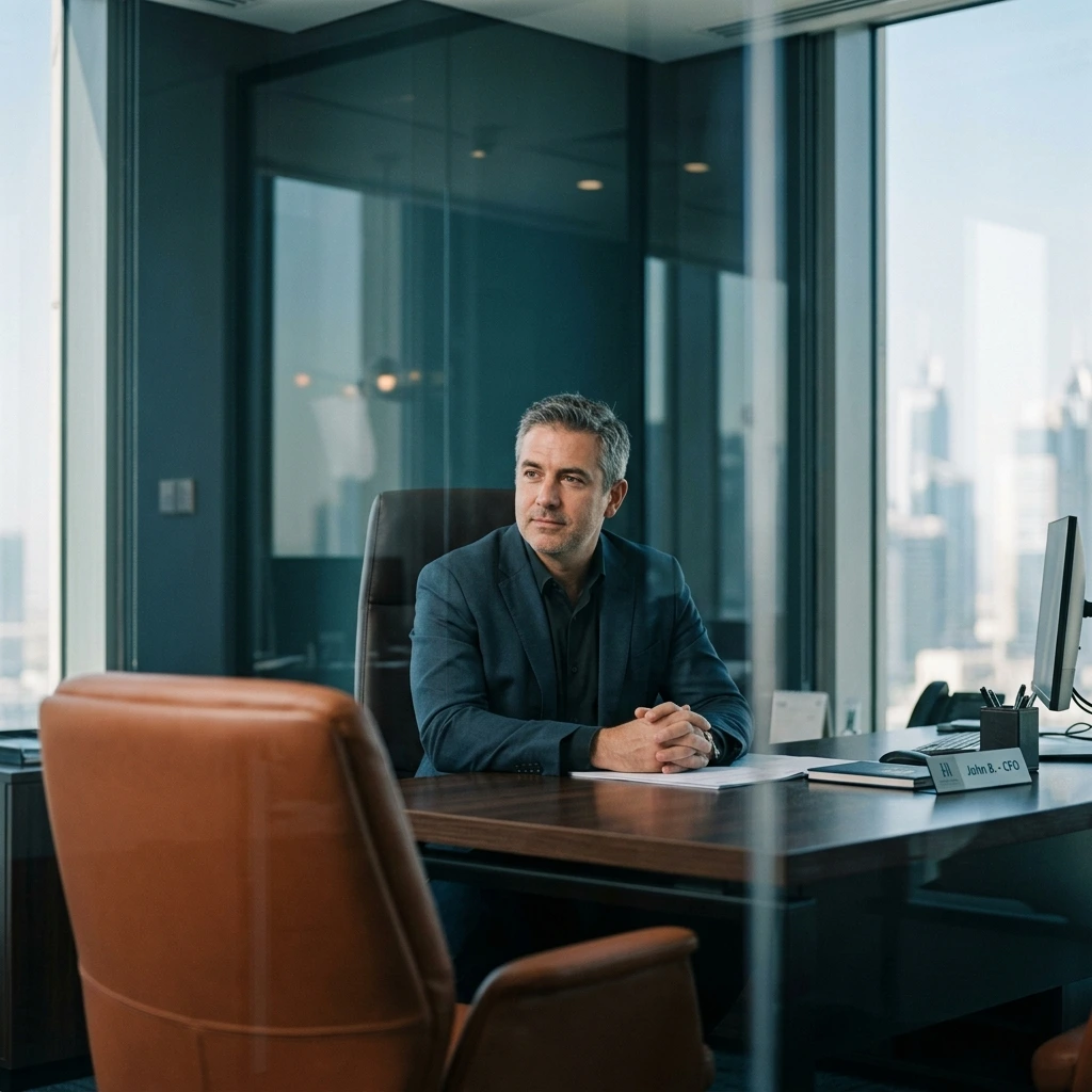Portrait of John B., Chief Financial Officer